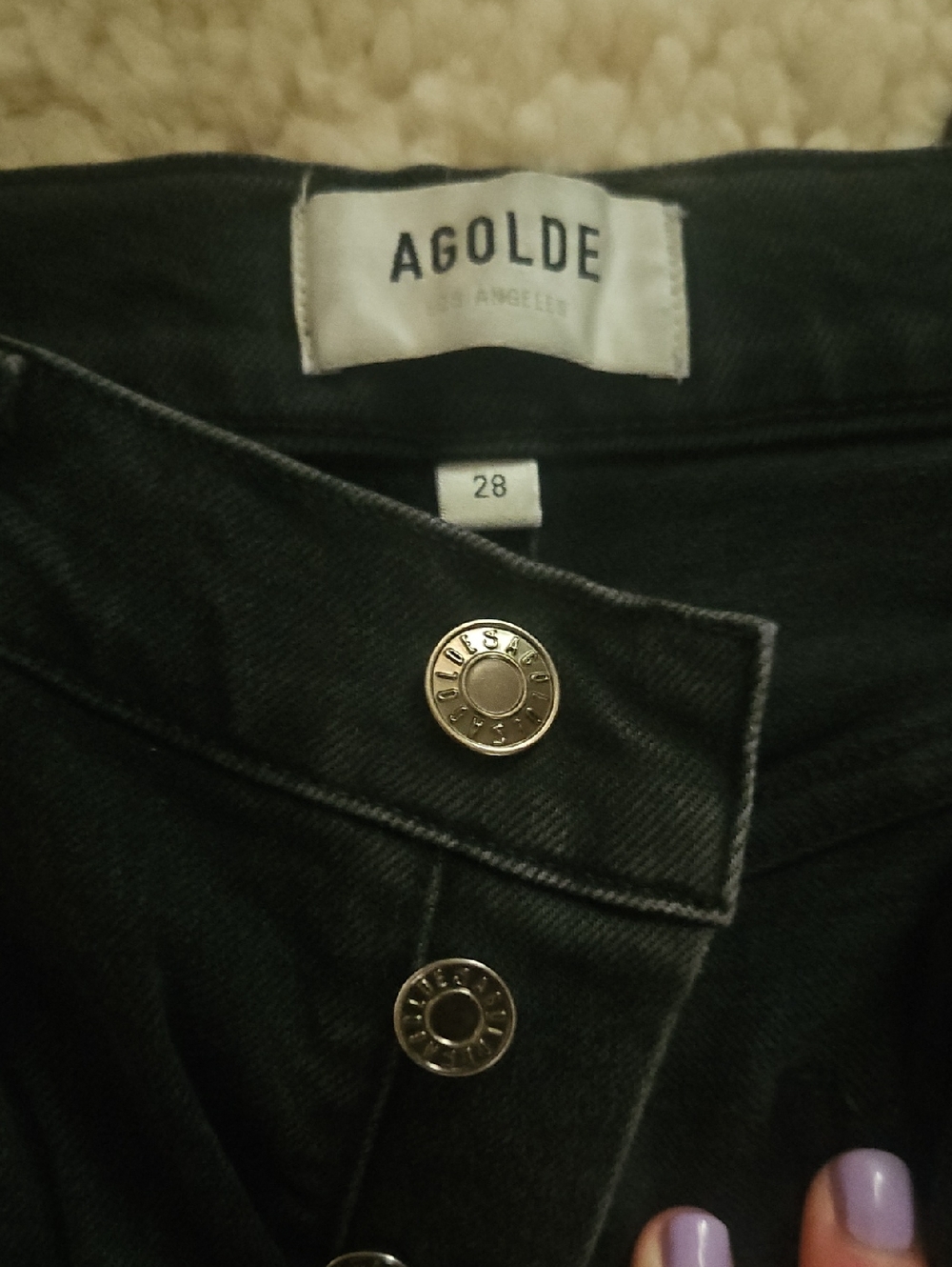 Agolde Riley High Rise Jean 28 - Picture 7 of 10